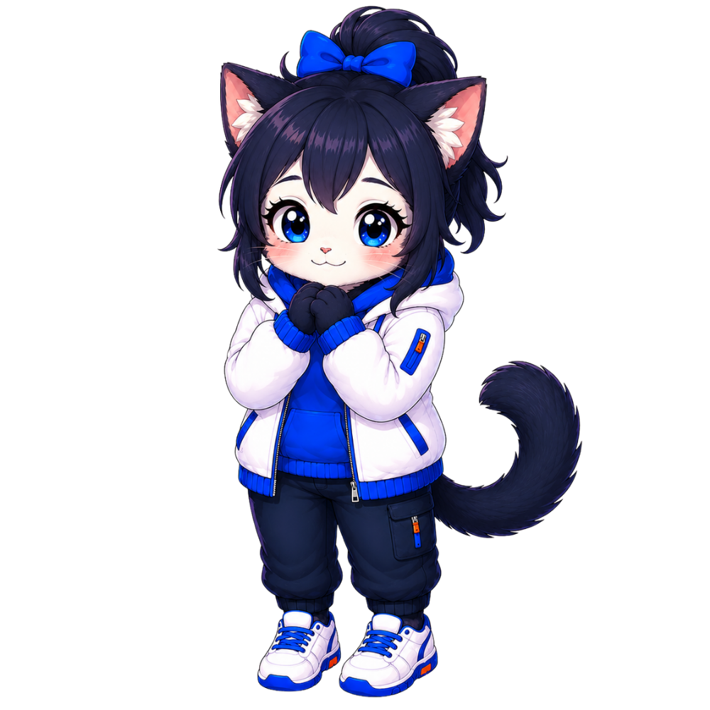考え込むadofyのマスコットキャラクター